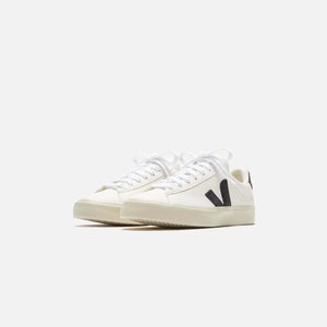White and black Campo sneakers made from ChromeFree leather.