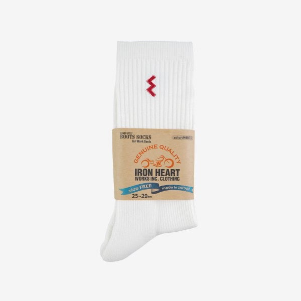 IRON HEART WORK BOOT SOCKS - WHITE