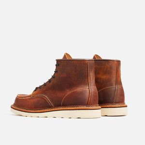 RED WING CLASSIC MOC MEN'S 6-INCH BOOT IN COPPER ROUGH & TOUGH LEATHER